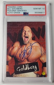 Bill Goldberg Trading Card PSA/DNA Certified Auto Wrestling Card Gem Mint 10