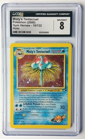 Misty's Tentacruel 2000 Gym Heroes Holo Pokemon Card Gem Mint 8