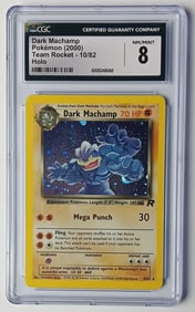 Dark Machamp 2000 Team Rocket Holo Pokemon Card Gem Mint 8