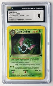 Dark Golbat 2000 Team Rocket 1st Edition Holo Pokemon Card Gem Mint 9