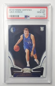 Luka Doncic Rookie Panini Certified PSA 10 Basketball Card