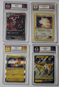 Lot of 4 Pokemon Cards featuring Giovanni's Meowth