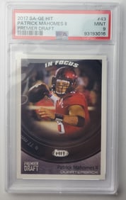 Patrick Mahomes II PSA Mint 9 Football Sports Card