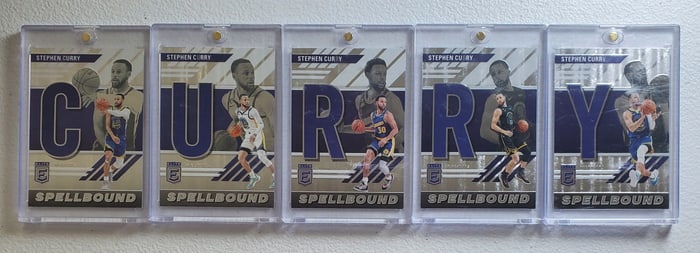 Stephen Curry Elite (Five Lettered Cards)