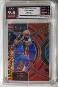 Kyrie Irving 2023-24 Panini Select Red Wave Prizm Gem Mint 9.5