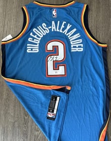 Shai Gilgeous Alexander Hand Signed Jersey Psa Certified