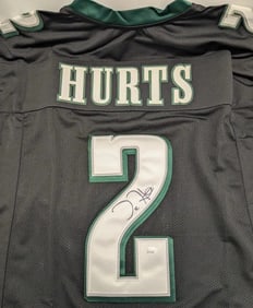 Jalen Hurts Hand Signed Jersey JSA COA