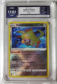Radiant Jirachi 2022 Silver Tempest Holo Gem 10