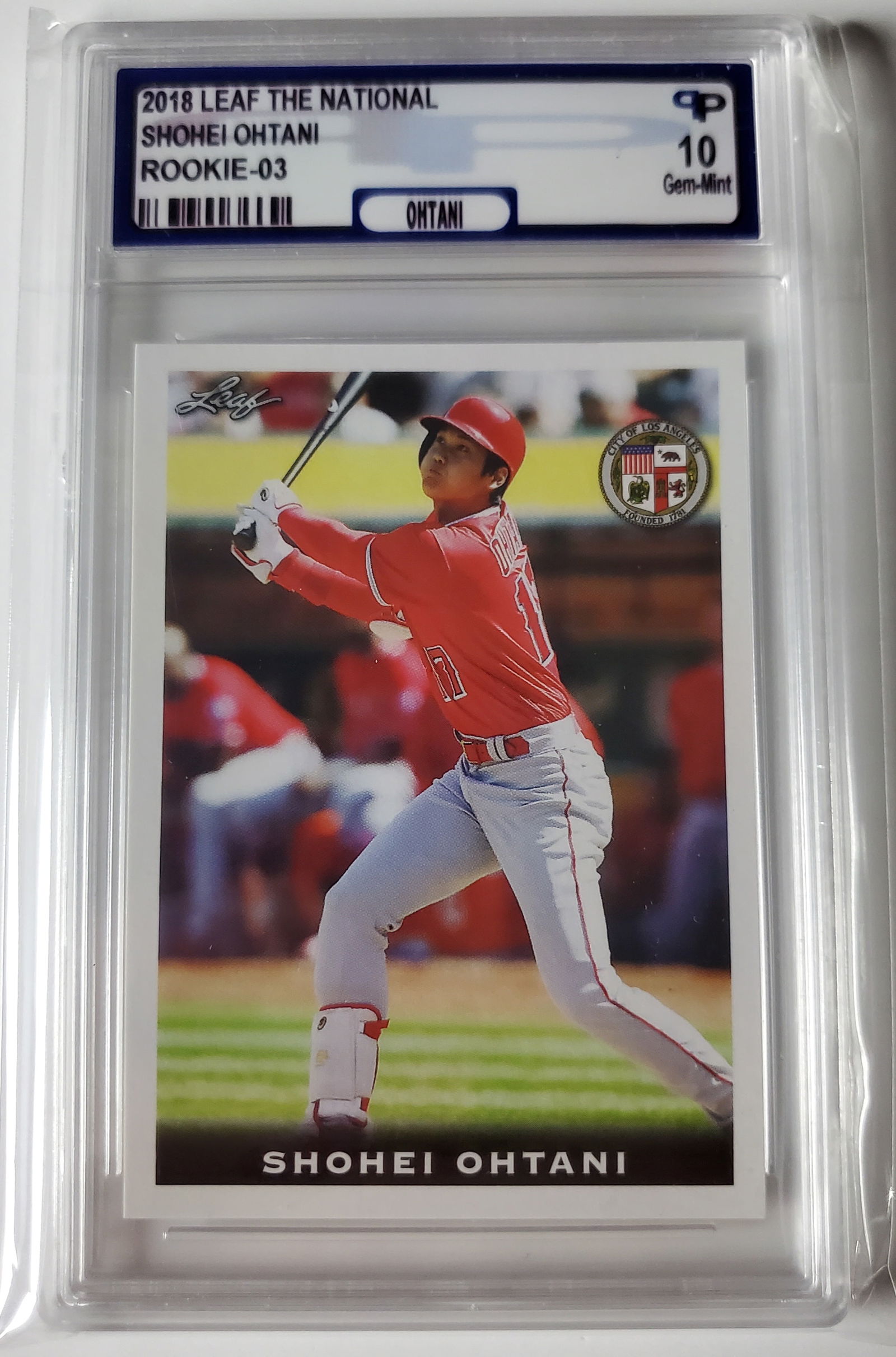 Shohei Ohtani 2018 Leaf Rookie Baseball Card Gem Mint 10 (1 of 2)