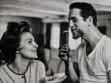 Phillipe Halsman, Paul Newman and Joanne Woodward, 1963