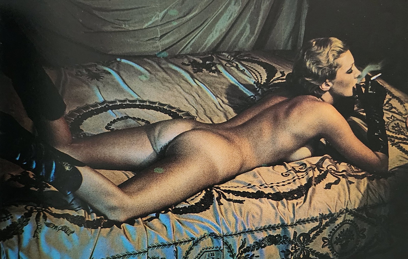 Helmut Newton - Erotic,1976: Photographer: Helmut Newton Title/Subject: Erotic Date Of Negative: 1971 - 1975 Type Of Print: Authentic Sheet Fed Photogravure/Heliogravure. Date Of Print: 1976 Paper: Medium weight, satin/matte fini