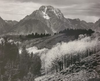 Ansel Adams, Mount Moran, Autumn, Grand Teton National Park, Wyoming, 1948