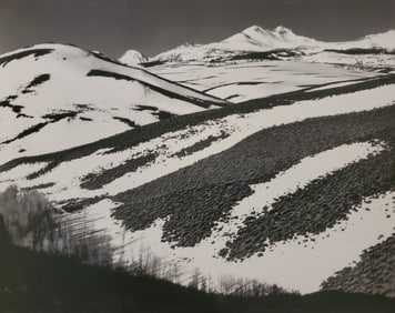 Ansel Adams, Mountains from Conway Summit, Early Spring, Sierra Nevada, California, 1952