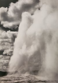 Ansel Adams, Old Faithful Geyser, Yellowstone National Park, Wyoming, 1941-1942