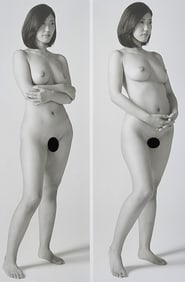 Akira Hasegawa, Visual nude pose, 2018