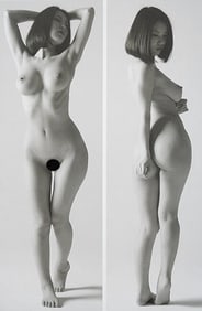 Akira Hasegawa, Visual nude pose, 2018