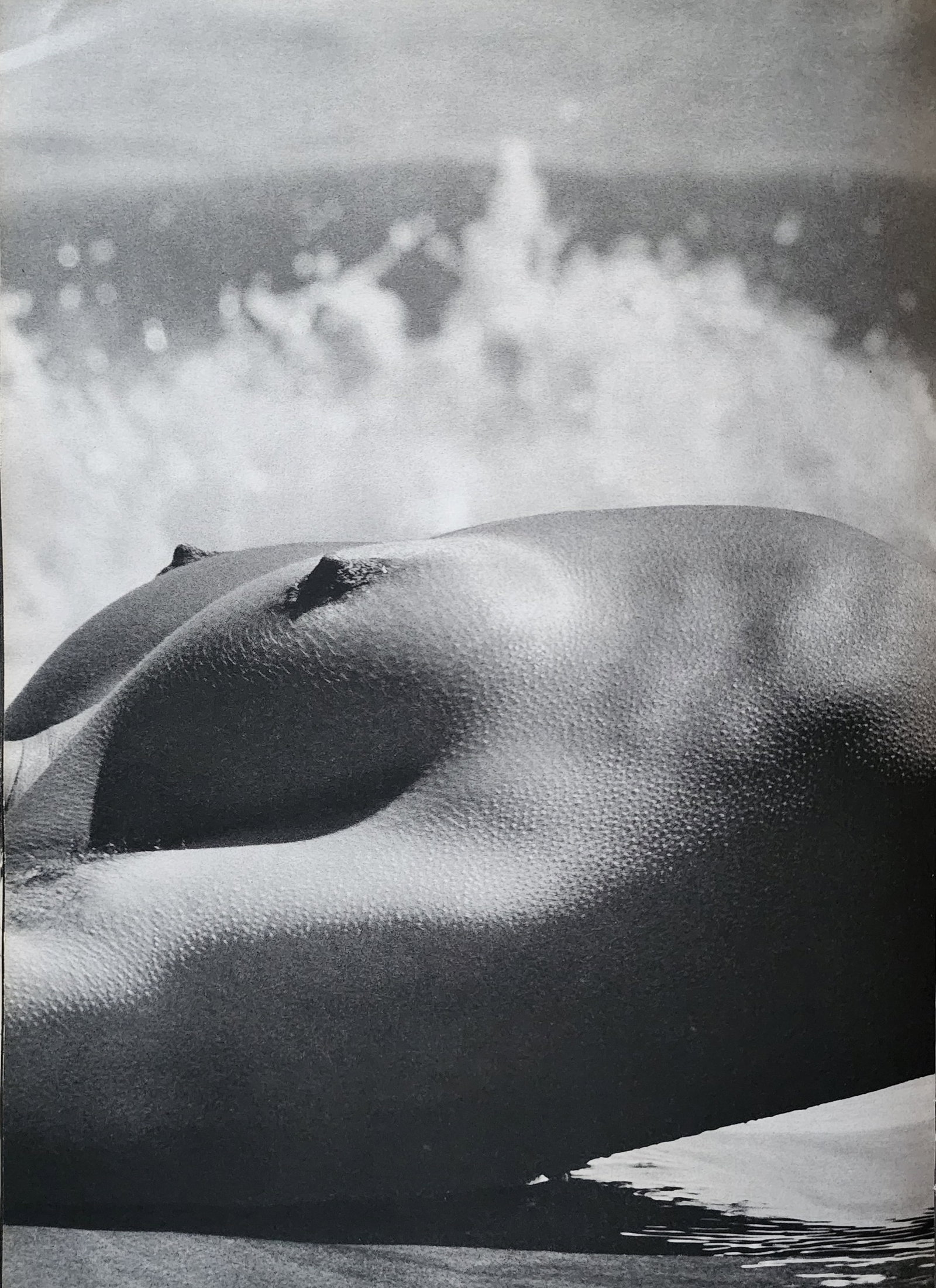 Lucien Clergue, 'The Beginning' 1973: Photographer: Lucien Clergue (France, 1934 - 2014) - renowned French photographer with a diverse body of work, he is perhaps best known for his dynamic female nude studies in and around water which of