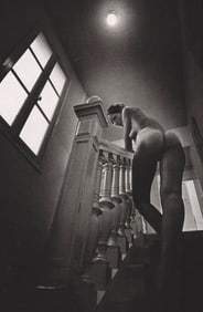 JEANLOUP SIEFF - Nude climbing a Staircase, Paris 1972