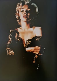 Marilyn Monroe, Photo in lace negligee by Bernard of Hollywood, 1952