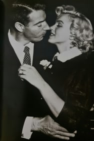 Marilyn Monroe, with new husband Joe DiMaggio, 1954
