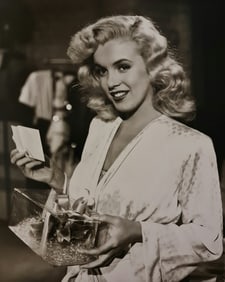 Nataha Lytess, Marilyn as Peggy Martin on the set of Ladies of the Chorus, 1948