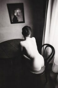 JEANLOUP SIEFF- Sur une chaise cannee, Paris, 1979