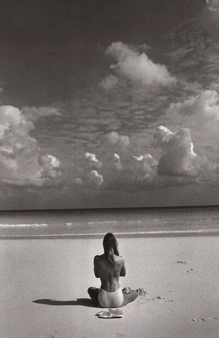 JEANLOUP SIEFF- Yoga, Bahamas, 1981: Photographer: Jeanloup Sieff (French, 1933 - 2000) - French photographer critically acclaimed for his portraits, landscapes, nude studies and fashion imagery. He often made use of a wide angle lens, i