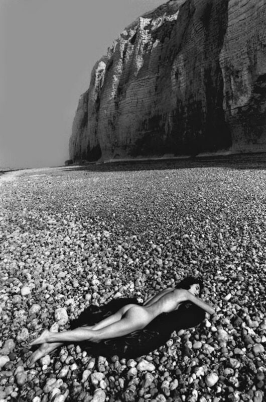 Jeanloup Sieff, Tapis volant, Normandie, 1988: Photographer: Jeanloup Sieff (French, 1933 - 2000) - French photographer critically acclaimed for his portraits, landscapes, nude studies and fashion imagery. He often made use of a wide angle lens, i