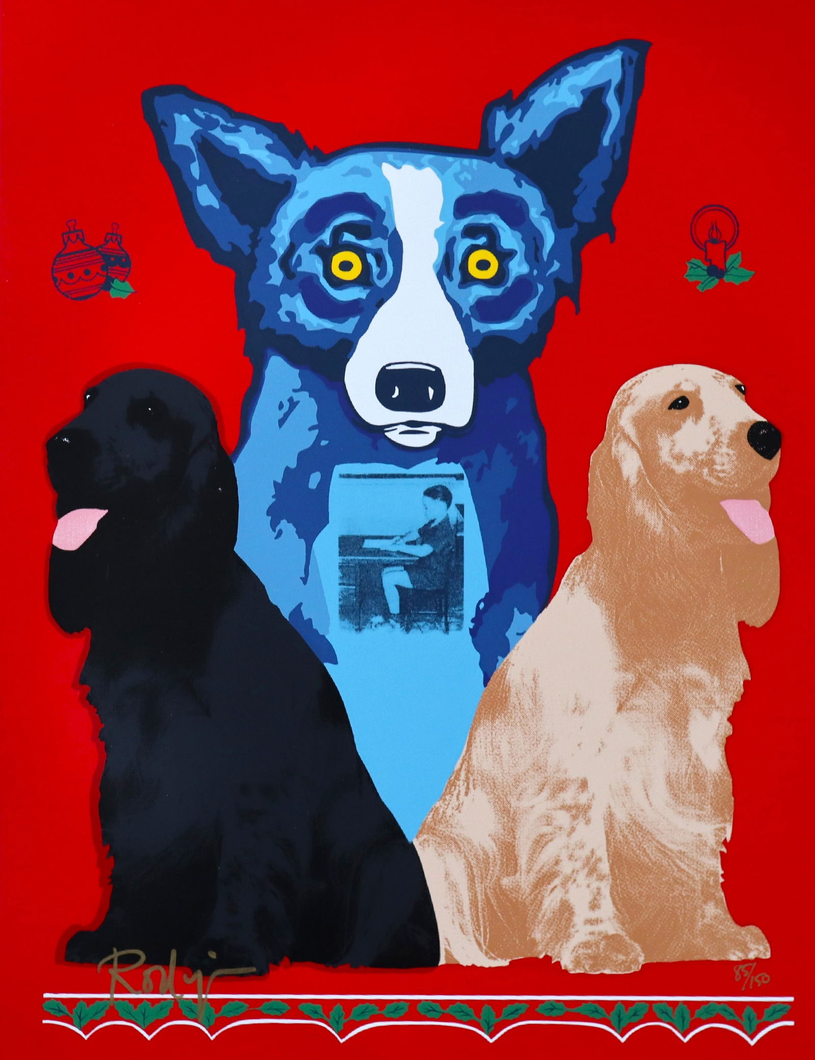 George Rodrigue, 'Blue Dog "George's Sweet Inspirations", Signed Limited Edition Screen Print (1 of 4)