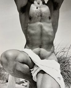 George Platt Lynes, Nude Man, Fire Island, 1952