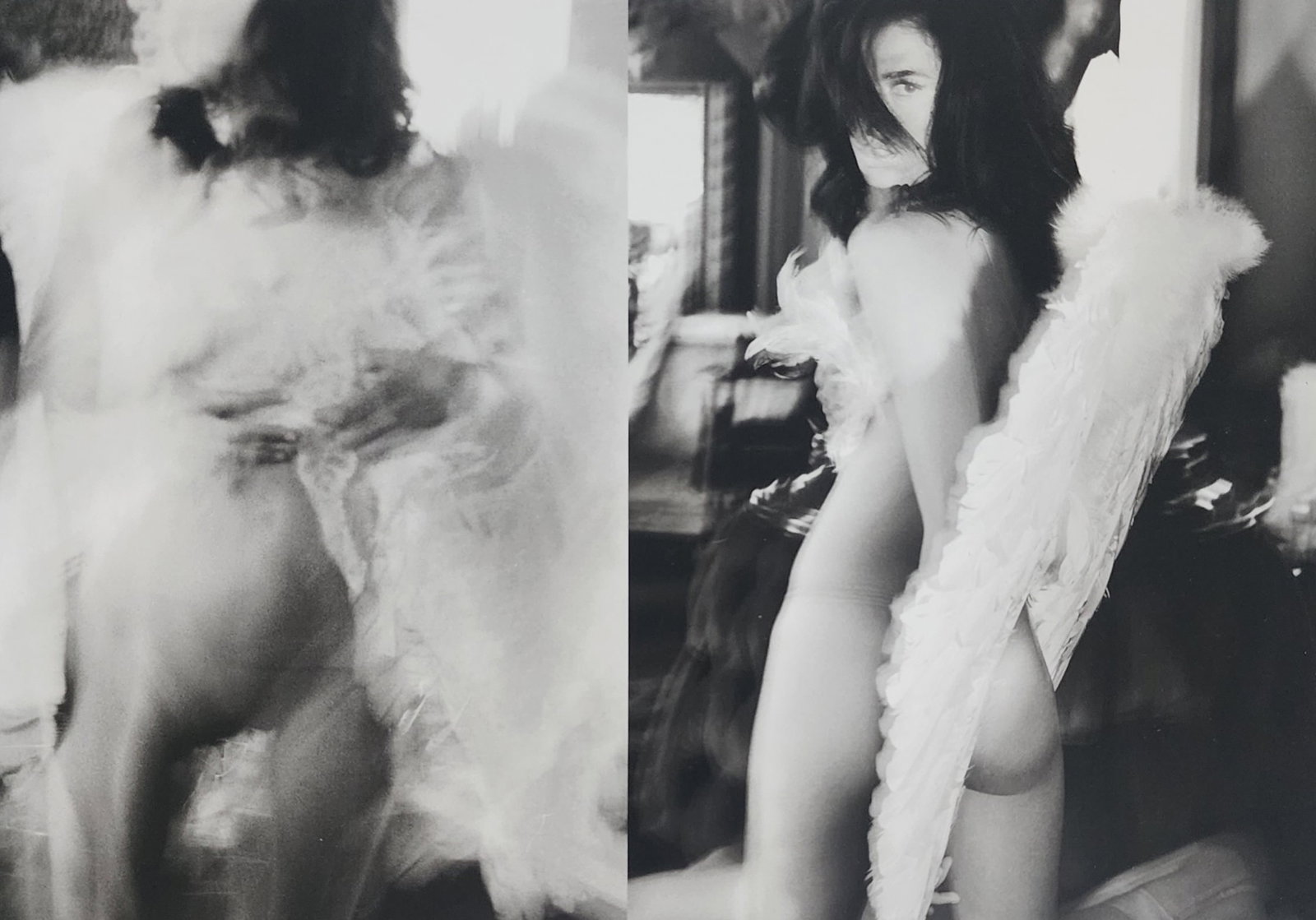 Russell James, Victoria's Secret models, Backstage, 2003: Artist/Photographer: Russell James and Linda Posnick Title/Subject: Victoria's Secret models, Backstage Type Of Print: Authentic Sheet Fed Photogravure/Heliogravure. Date Of Print: 2003 Paper: Medium 