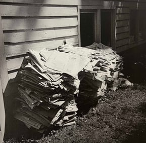 Vivian Maier, Maier Read, Hoarded, And Photographed Newspapers, Location And Date Unknown