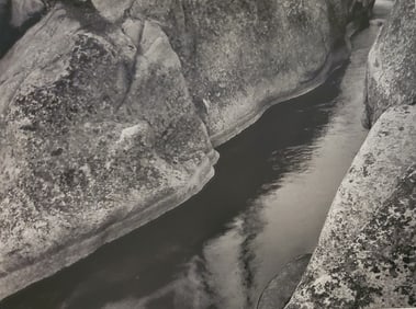 Ansel Adams, Rock and Water, Near Spiller Creek, Yosemite National Park, California, C. 1934