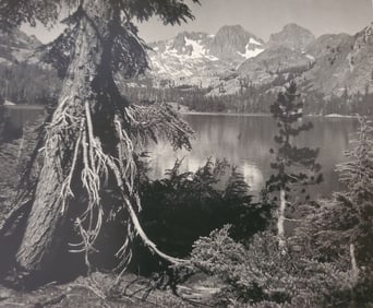 Ansel Adams, Shadow Lake, Mount Ritter and Banner Peak, SIerra Nevada, California, 1929