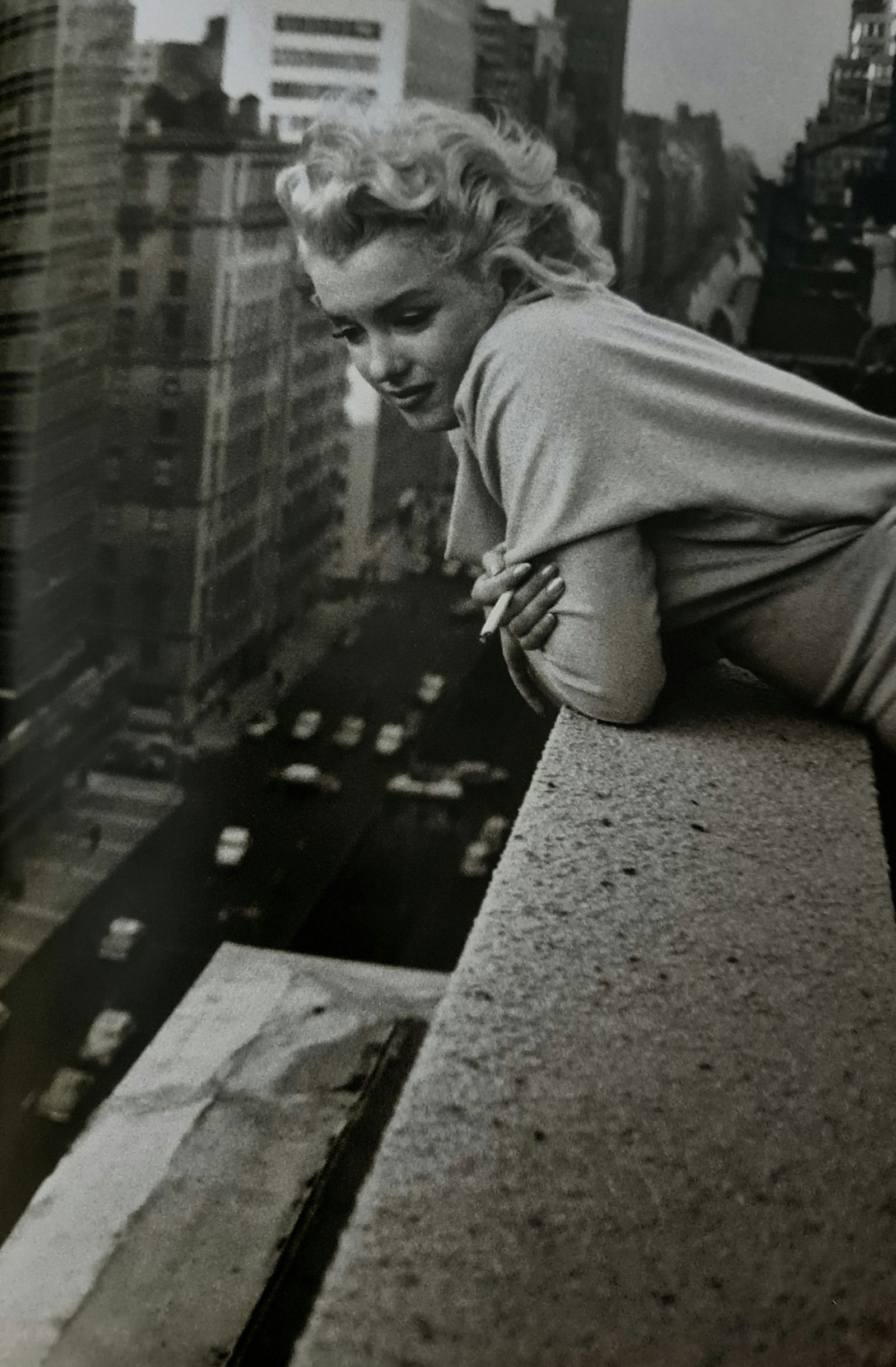Ed Feingersh, Marilyn Monroe on the Balcony of his Hotel Room, 1954: Photographer: Ed Feingersh Subject/Title: Marilyn Monroe on the Balcony of his Hotel Room Date Of Negative: 1939 Type Of Print: Sheet Fed Photogravure/Heliogravure Date Of Print: 2000 Publisher: teNeu