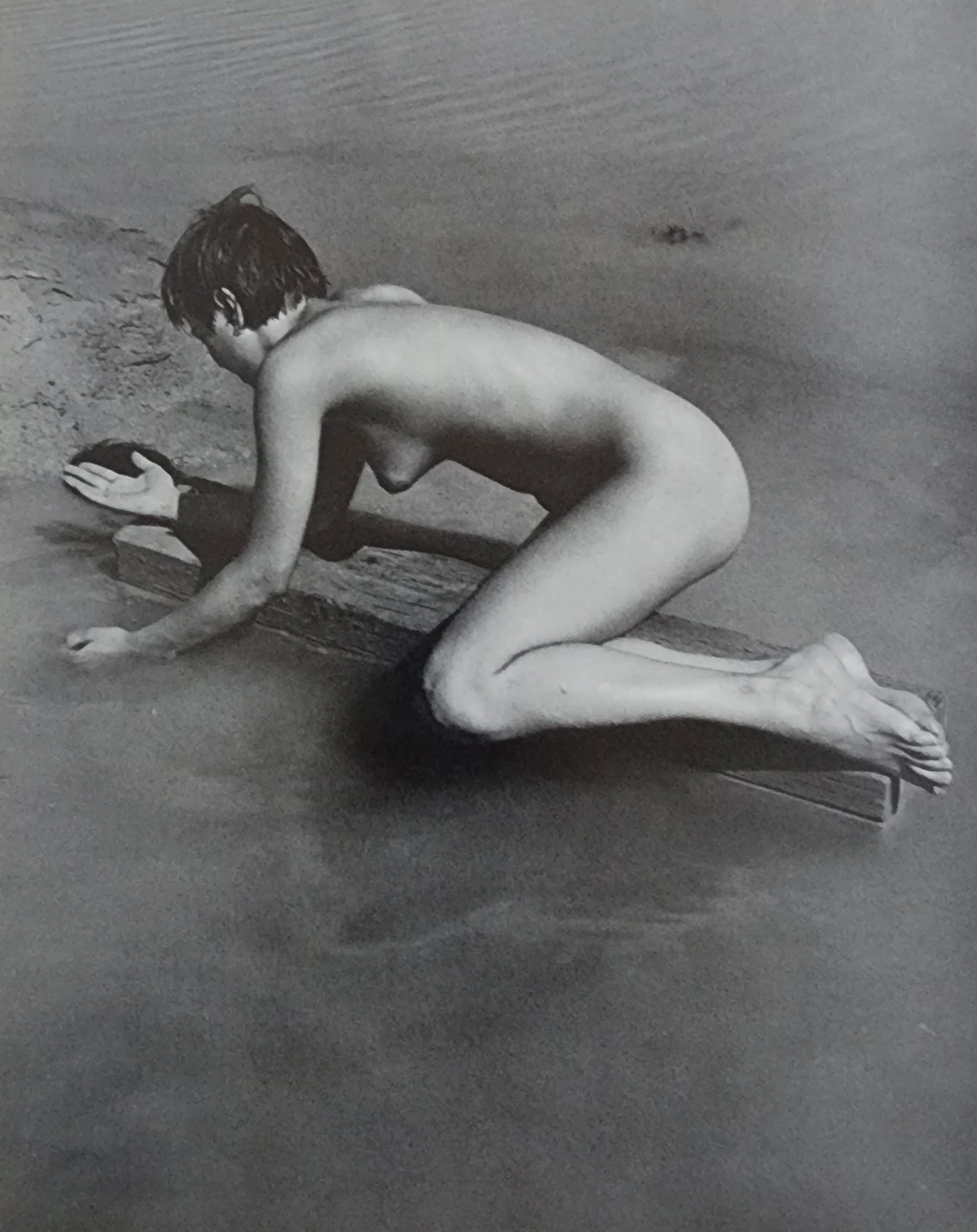 Andre de Dienes, Sun-Warmed Nude 1965: Artist/Photographer: Andre de Dienes Title/Subject: Sun-Warmed Nude Type Of Print: Authentic Sheet Fed Photogravure/Heliogravure. Date Of Print: 1965 Paper: Medium weight, satin/matte finish. Print Or