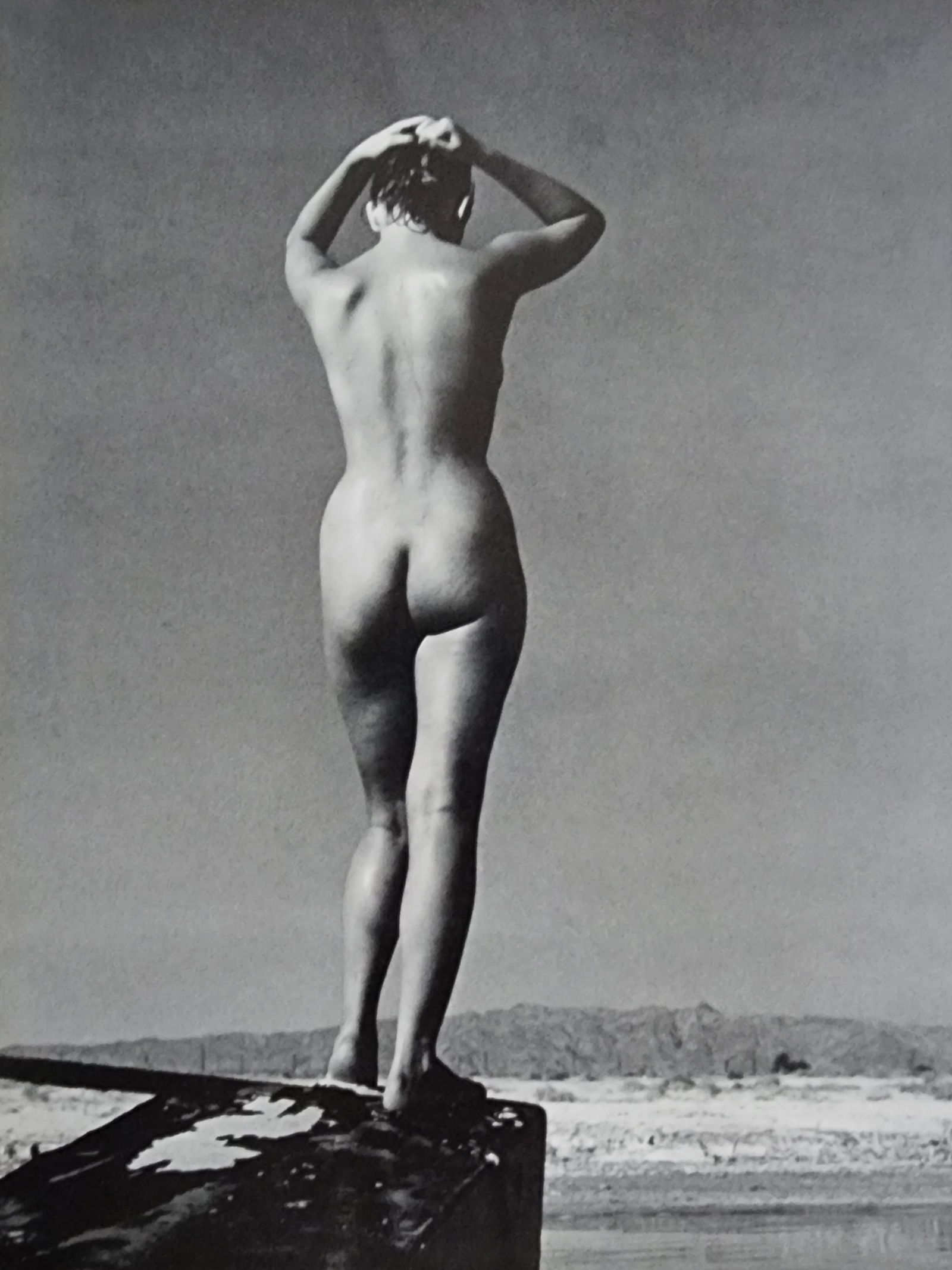 Andre de Dienes, Sun-Warmed Nude 1965: Artist/Photographer: Andre de Dienes Title/Subject: Sun-Warmed Nude Type Of Print: Authentic Sheet Fed Photogravure/Heliogravure. Date Of Print: 1965 Paper: Medium weight, satin/matte finish. Print Or