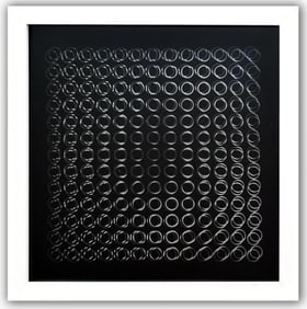 Victor Vasarely, 'Oeuvres Profondes Cinetiques', Iii Framed Serigraph