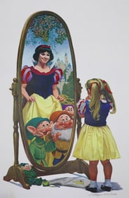 Charles Boyer, 'Snow White amd the Seven Drawfs', Signed Limited Edition Disneyland, Lithograph,