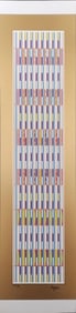 Yaacov Agam, Vertical Orchestration, Serigraph Signed Limited Edition Number 17/54