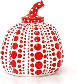Yayoi Kusama, 'Pumpkin Lammfromm' (Red & White), Sculpture