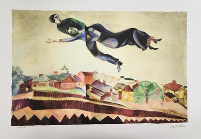 Marc Chagall, 'Au-Dessus De La Ville', Facsimile