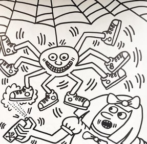 Keith Haring, Untitled Viii, Lithograph - 1985