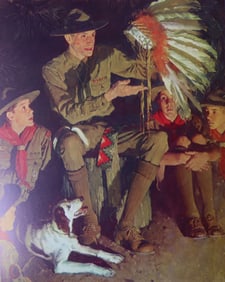 Norman Rockwell, 'The Campfire Story', Offset Lithograph, 1969