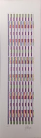 Yaacov Agam, Vertical Orchestration, Serigraph Signed Limited Edition Number 42/54
