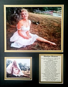 Marilyn Monroe, 'In White Dress', Matted Photo Collage