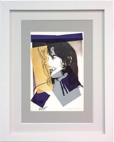 Andy Warhol, 'Mick Jagger Fsii.142', Framed Announcement-Card, 1975
