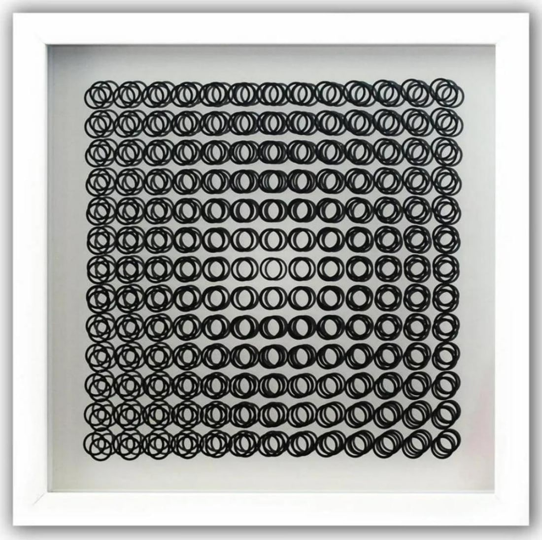 Victor Vasarely, Oeuvres Profondes Cinetiques Vi: Artist: Victor Vasarely Title: Profound Works VI Year: 1973 Not signed or numbered, as published Dimensions: 12 in. by 12 in. Framed Edition: From the Rare Limited Edition Publisher: Editions du Griff