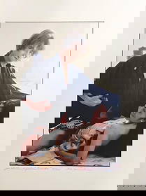 Allan Tannenbaum, 'John Lennon & Yoko Ono With Kimonos, Nyc', Signed Limited Edition Print, 1980: Allan Tannenbaum "JOHN LENNON & YOKO ONO WITH KIMONOS, NYC, 1980" Ink jet print Paper size: 13 x 19 Inches Image Size: 8.5 x 13 Edition Number: From the edition of 200 1988 Signed, Numbered, Titled &