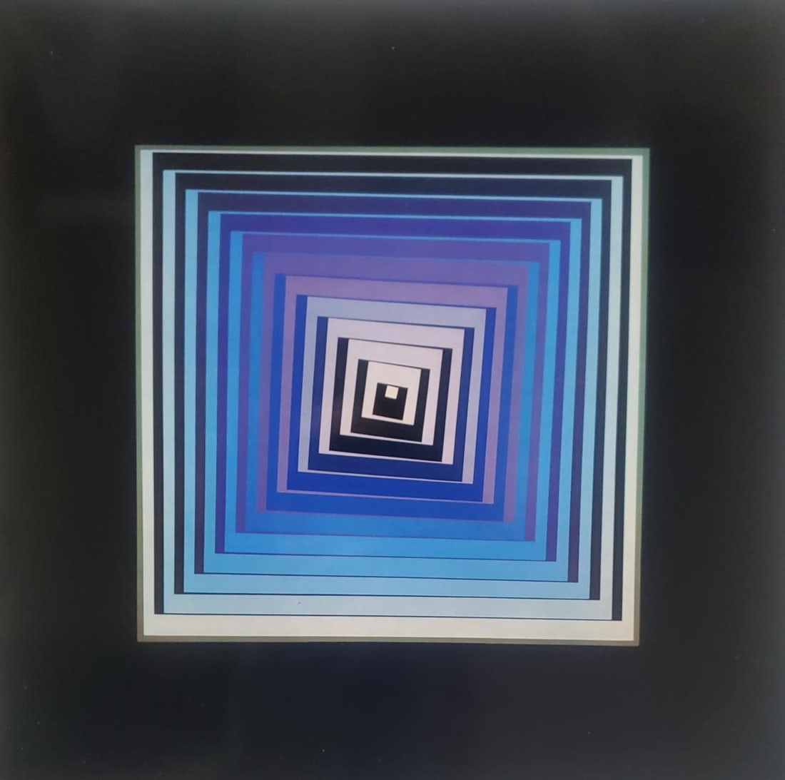 Victor Vaserely, Vonal-Lila, 1968, Monograph On Paper, Framed (1 of 1)